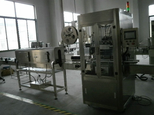 Plastic Bottle Heat Shrink Sleeve Labeling Machine / Electric Wrapping Machine for Liquid Bottling