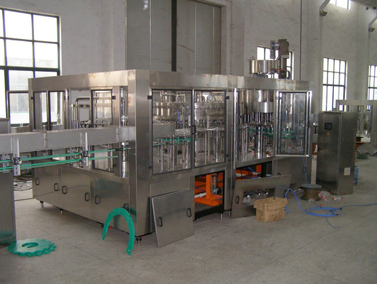 High Speed Plastic bottle Filling Machinery , Soda Water Filling Production Line With PLC Control