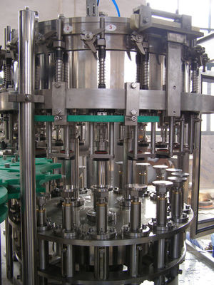 Aseptic Liquid Glass Bottle Filling Machine 3 In 1 Washing Filling Capping Equipment