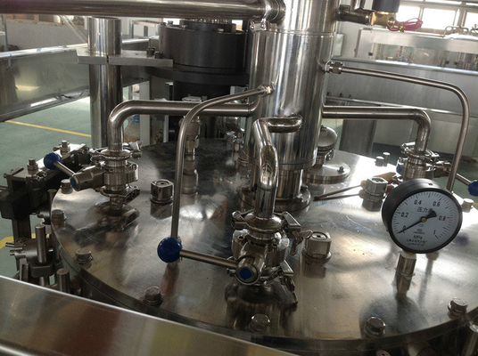 Custom 3 In 1 Monoblock Beer Filling Machine for Glass bottle / Can , Normal Pressure