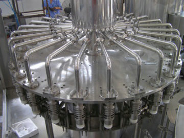 Automated Bottled Drinking Water Beverage Filling Machine , Rotary Mineral Water Packing Machine