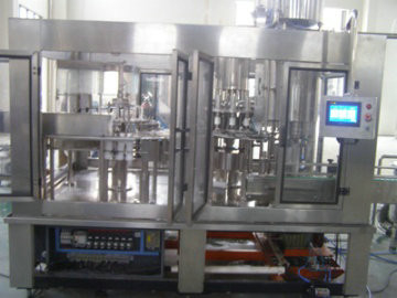 Automated Bottled Drinking Water Beverage Filling Machine , Rotary Mineral Water Packing Machine